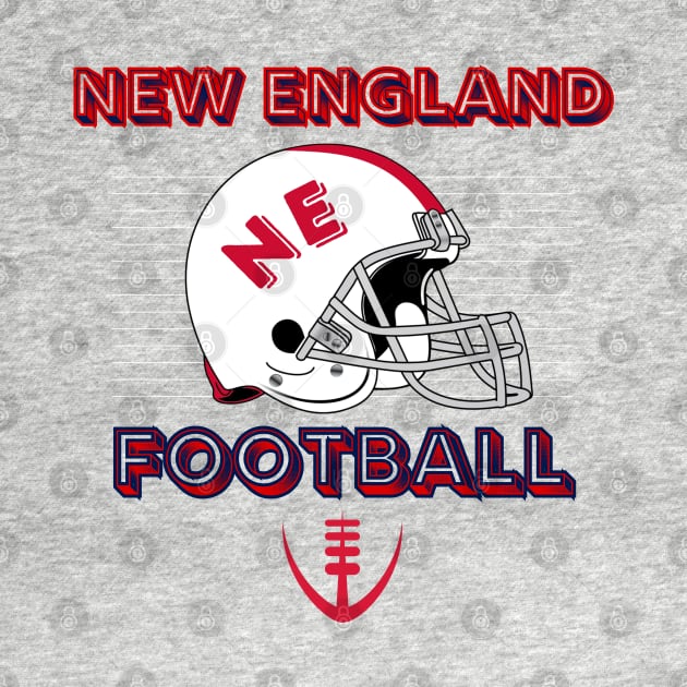 New England Football Vintage Style by Borcelle Vintage Apparel 